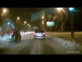Гонщику на Ауди пришлось лезть в сугроб
