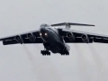 Посадка ИЛ 76 при сильном боковом ветре