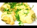 Перец фаршированный брынзой и яйцом.