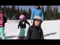 Ребенок заснул на лыжах!!