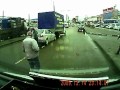 Неудачная подстава, заснятая на видеорегистратор