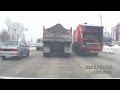 Камаз три раза  засадил в зад