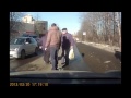 Сумасшедший мужик хотел сделать подставу водителю