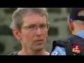 Police Loses Pen Behind Ear
