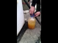 Понятно почему запрещают заливать бензин в пластиковую и стеклянную тару на запр