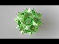 Шар кусудама из бумаги. Оригами украшение из бумаги